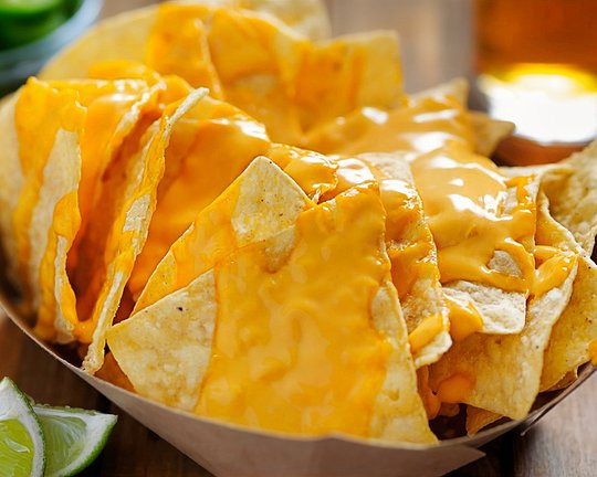 Nachos (with cheese & jalapeños)